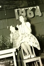 Rūjienas mednieku un mak&scaron;ķernieku Jaunā gada ballīte 1964.gadā - Foto №1280