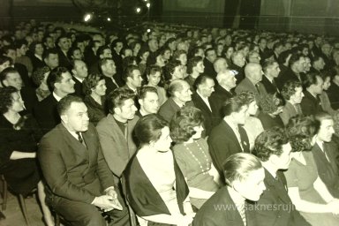 Rūjienas mednieku un mak&scaron;ķernieku Jaunā gada ballīte 1964.gadā - Foto №1274