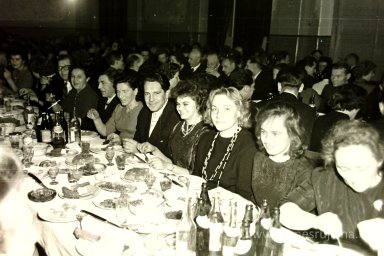 Rūjienas mednieku un mak&scaron;ķernieku Jaunā gada ballīte 1964.gadā - Foto №1290