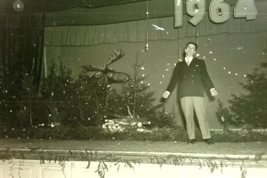 Rūjienas mednieku un mak&scaron;ķernieku Jaunā gada ballīte 1964.gadā - Foto №1286