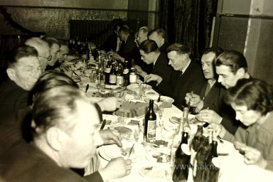 Rūjienas mednieku un mak&scaron;ķernieku Jaunā gada ballīte 1964.gadā - Foto №1312