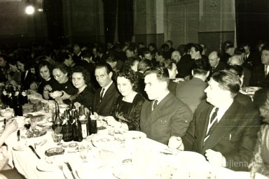 Rūjienas mednieku un mak&scaron;ķernieku Jaunā gada ballīte 1964.gadā - Foto №1291