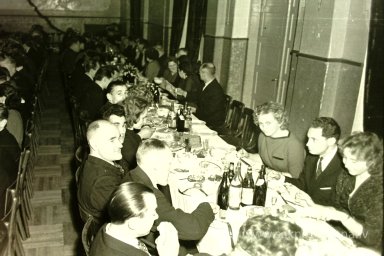 Rūjienas mednieku un mak&scaron;ķernieku Jaunā gada ballīte 1964.gadā - Foto №1320