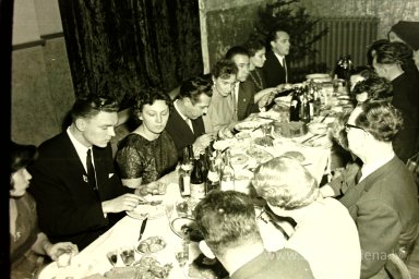 Rūjienas mednieku un mak&scaron;ķernieku Jaunā gada ballīte 1964.gadā - Foto №1318