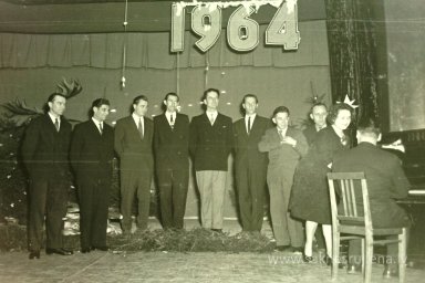 Rūjienas mednieku un mak&scaron;ķernieku Jaunā gada ballīte 1964.gadā - Foto №1282