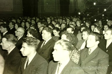 Rūjienas mednieku un mak&scaron;ķernieku Jaunā gada ballīte 1964.gadā - Foto №1271