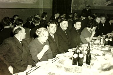 Rūjienas mednieku un mak&scaron;ķernieku Jaunā gada ballīte 1964.gadā - Foto №1300