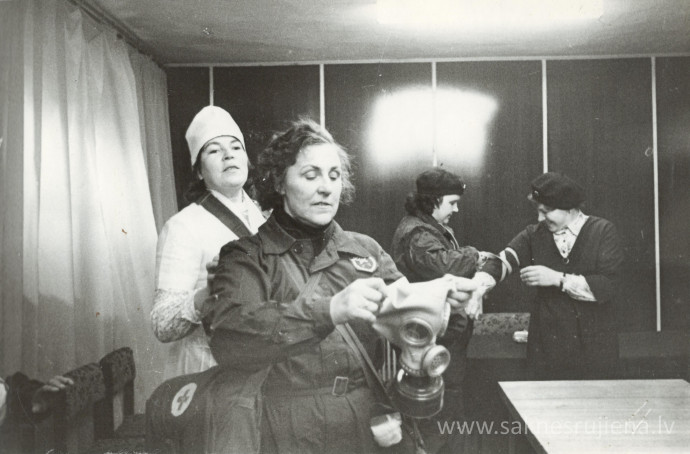 Civilās aizsardzības mācības 1983.gadā - Foto №1409